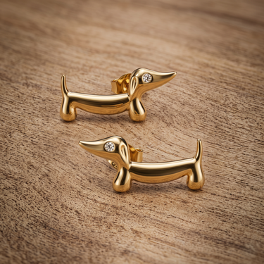 Lumière Dachshund Studs