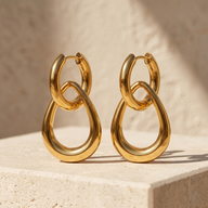 Éclat Noire Tear Hoops