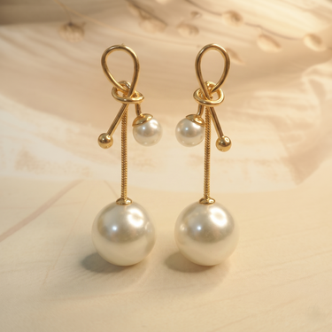 Bow Pearl Drops