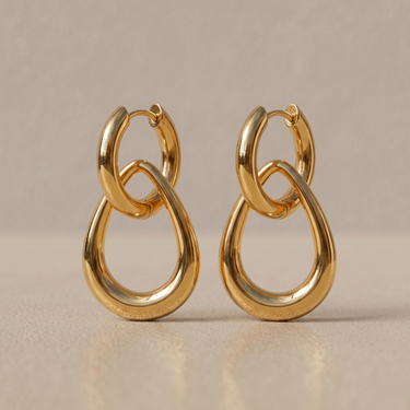 Éclat Noire Tear Hoops