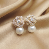 Golden Petal Pearl Drops